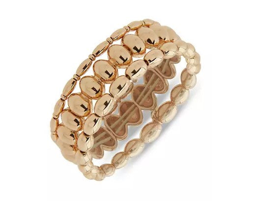 Nine West Golden Egg Stretch Bracelets - Set Of 3