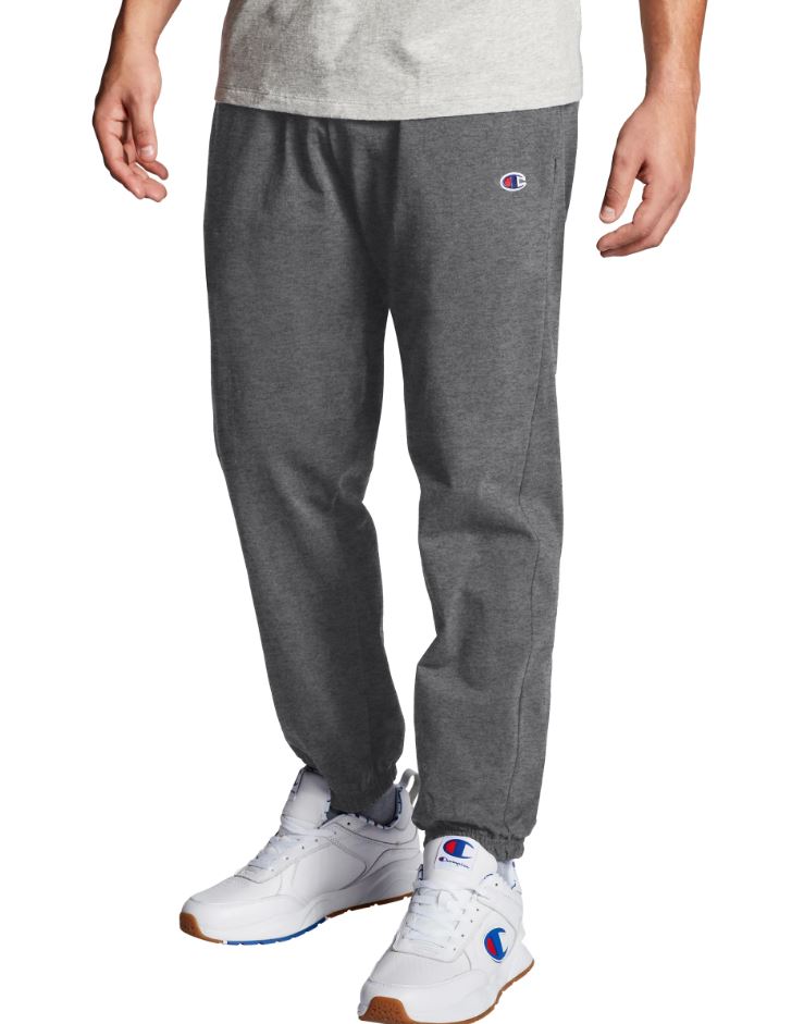 Champion Mens Closed Bottom Jersey Sweatpants ShopCGX