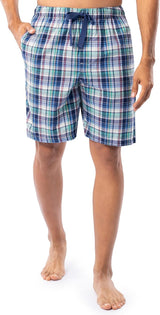 IZOD Mens Relaxed Fit Poplin Drawstring Sleep Shorts