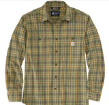 Carhartt Mens Rugged Flex Relaxed Fit Long Sleeve Button Down Shirt
