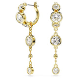 Swarovski Imber Drop Earrings - Round cut, White, Mixed metal finish