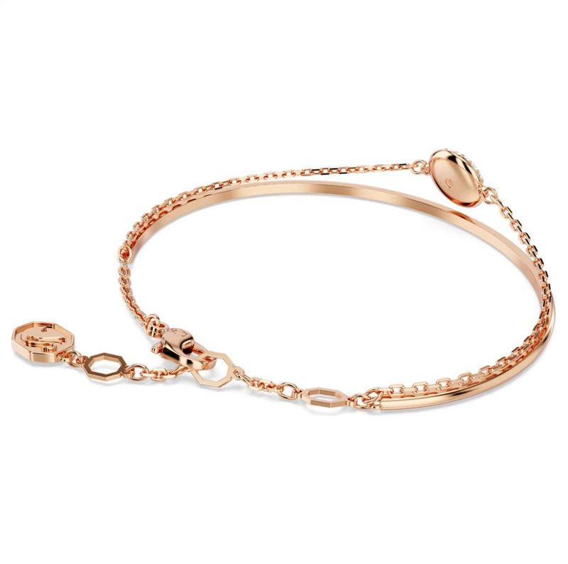 Swarovski Sublima Bangle Bracelet - White, Rose gold-tone plated