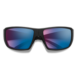 Smith Guide's Choice Matte Black Frame - ChromaPop Glass Polarchromic Rose Blue Mirror Lens - Polarized Sunglasses