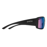 Smith Guide's Choice Matte Black Frame - ChromaPop Glass Polarchromic Rose Blue Mirror Lens - Polarized Sunglasses