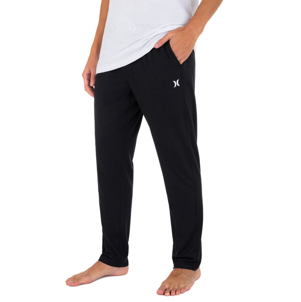 Hurley W Chill Fleece - Pantaloni Jogger Donna In Morbido Felpa, Vita Elastica, Nero