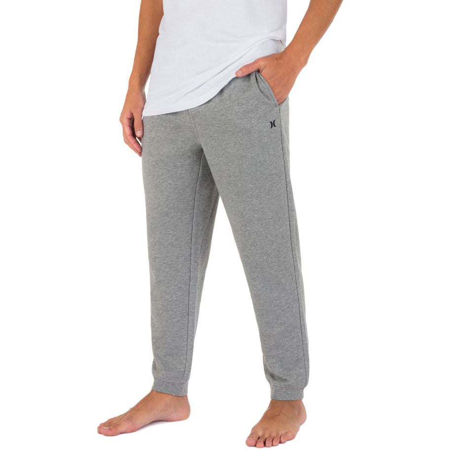 Hurley Boy's Hrlb One & Only Fleece Jogger – Pantaloni Morbidi In Cotone Per Bambino, Grigio