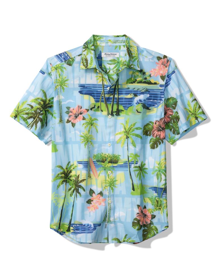 Tommy Bahama Mens Bahama Coast Short Sleeve Button Down Shirt