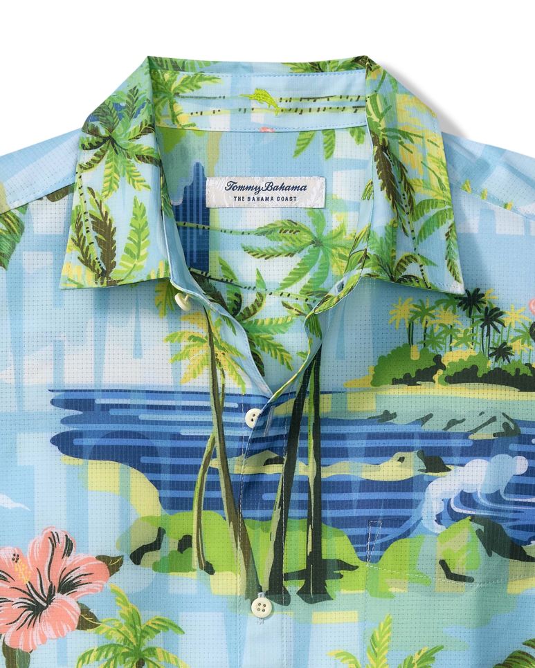Tommy Bahama Mens Bahama Coast Short Sleeve Button Down Shirt