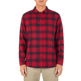Hurley Mens Portland Organic Flannel Long Sleeve Shirt