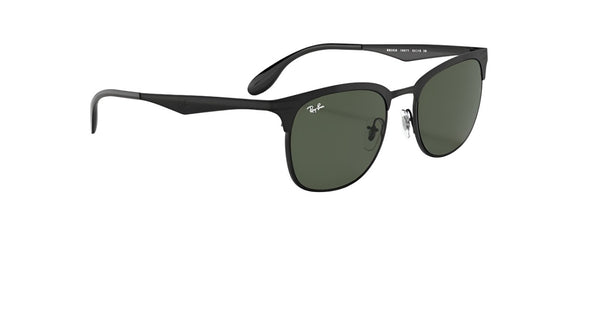 Ray-Ban Mens Clubmaster Non-Polarized Sunglasses - Black/Green