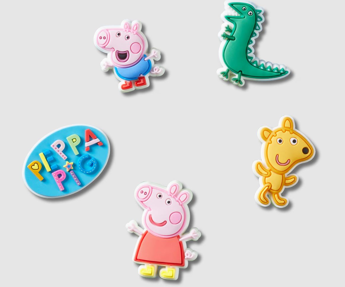 Crocs Peppa Pig Character Shoe Charm Jibbitz - 5 pk