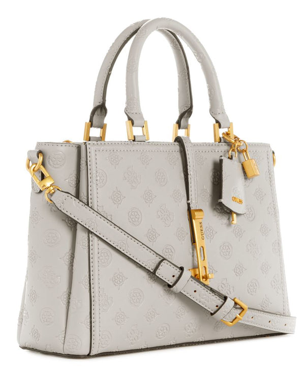 GUESS James Logo Satchel Handbag