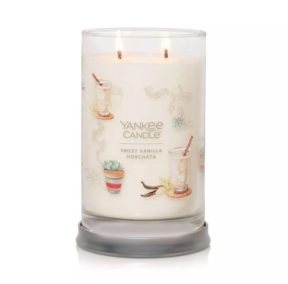 Yankee Candle Signature Large Tumbler Candle - Sweet Vanilla Horchata