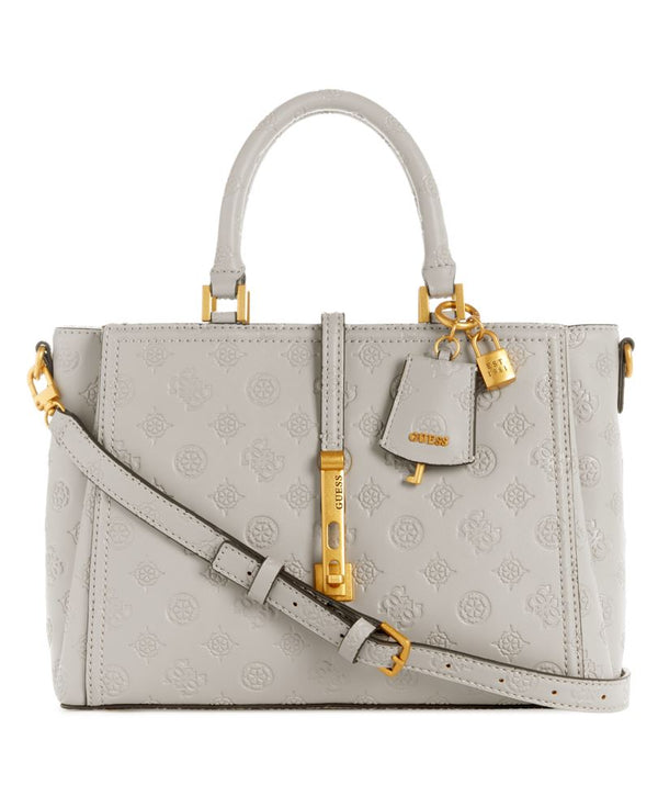 GUESS James Logo Satchel Handbag