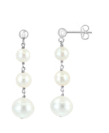 Effy 925 Sterling Silver Fresh Water Pearl Earrings