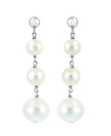 Effy 925 Sterling Silver Fresh Water Pearl Earrings
