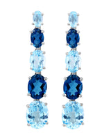 Effy 14K White Gold London Blue Topaz & Sky Blue Topaz Drop Earrings