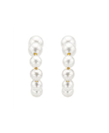 Effy 14K Yellow Gold Cultured Fresh Water Pearl C-Hoop Earrings