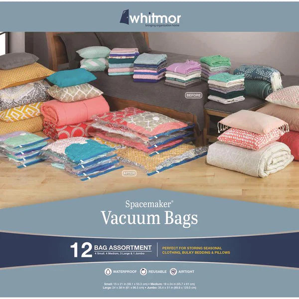 Whitmor Spacemaker Vacuum Clothing Storage Bag - Set of 12