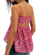 Free People Womens Malia Babydoll Tank Top
