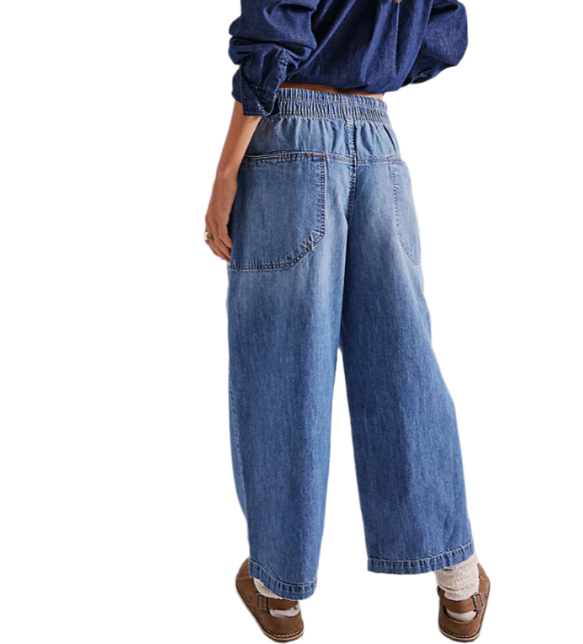 Free People Womens We The Free Easy Peasy Pull-On Jeans – ShopCGX