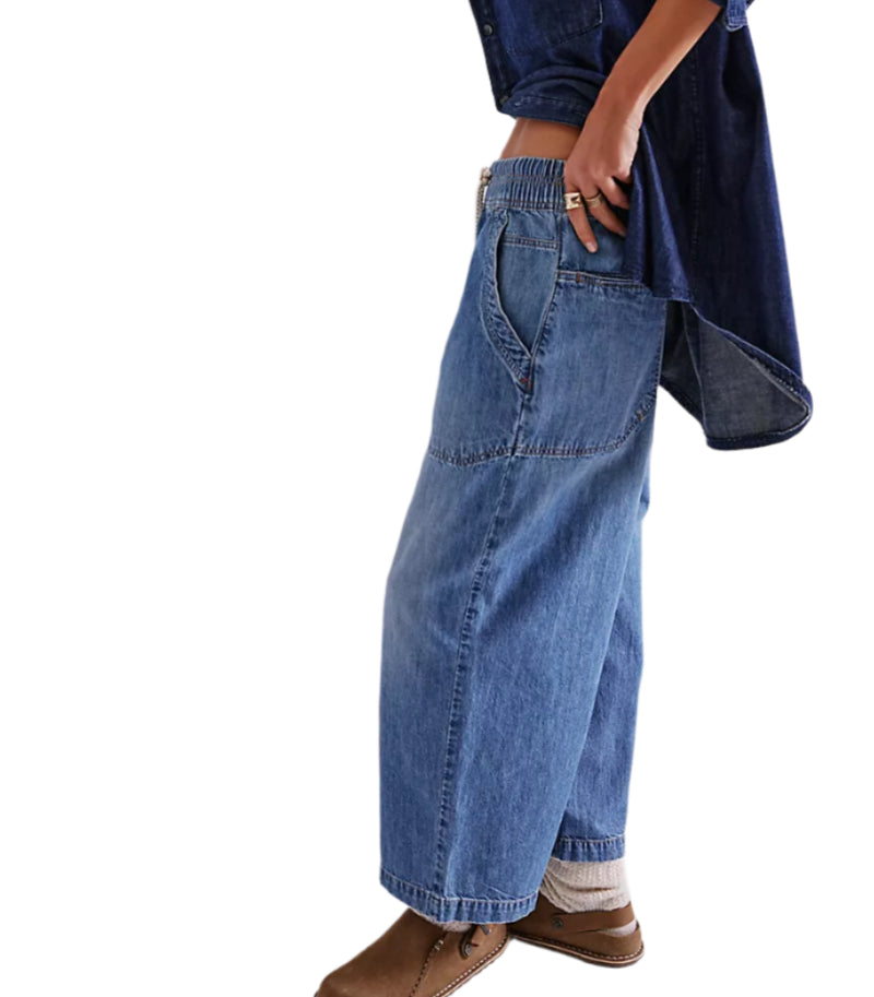 Free People Womens We The Free Easy Peasy Pull-On Jeans – ShopCGX