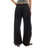 Free People Womens Spotlight Washed Barrel Chino Trousers