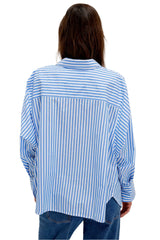 Free People Womens Sabine Striped Articulated Shirt
