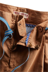 Free People Womens Buckle Back Trousers