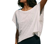 Free People Womens My Time Short Sleeve T-Shirt