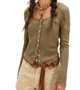 Free People Womens Lets Party Cardigan