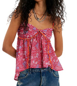Free People Womens Malia Babydoll Tank Top
