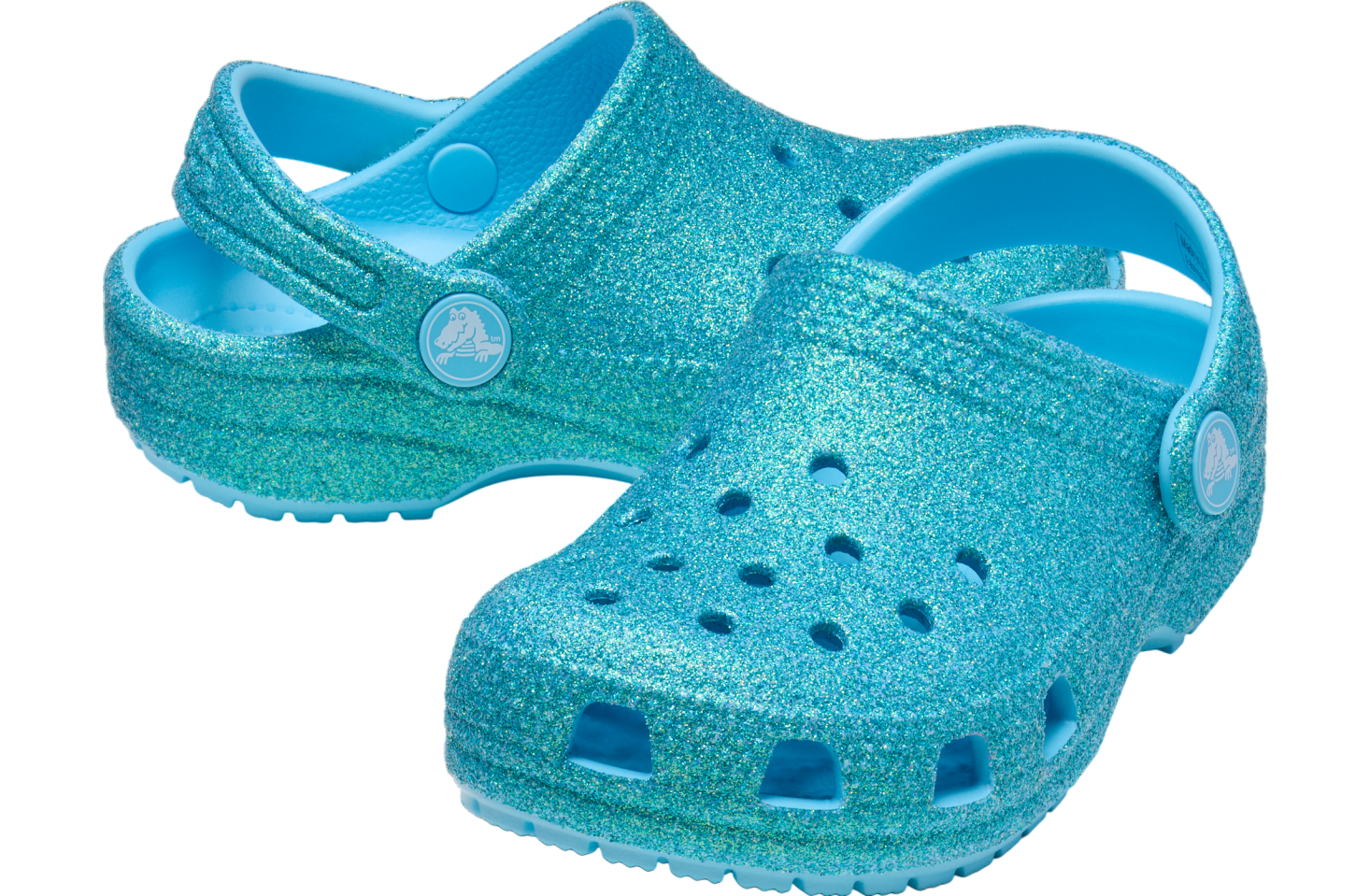 Crocs Classic Iridescent Glitter Clogs