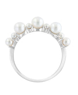 EFFY 925 Sterling Silver Fresh Water Pearl Ring - Size 7