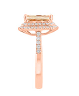 Effy 14K Rose Gold Diamond & Morganite Ring
