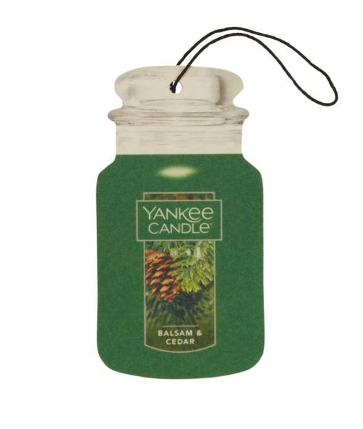 Yankee Candle Car Jar Car Freshener - Balsam & Cedar