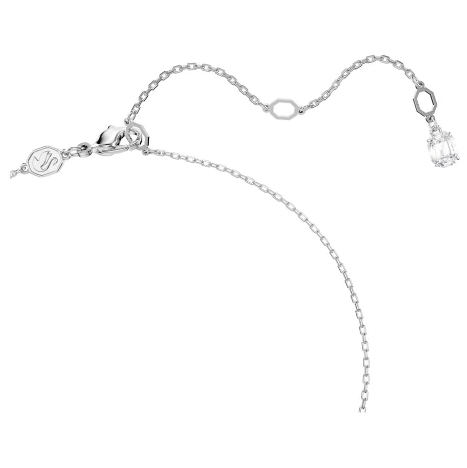 Swarovski Hyperbola Pendant Necklace - Infinity, White, Rhodium plated