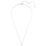 Swarovski Stilla Pendant Necklace - Octagon Cut, White Rhodium Plated