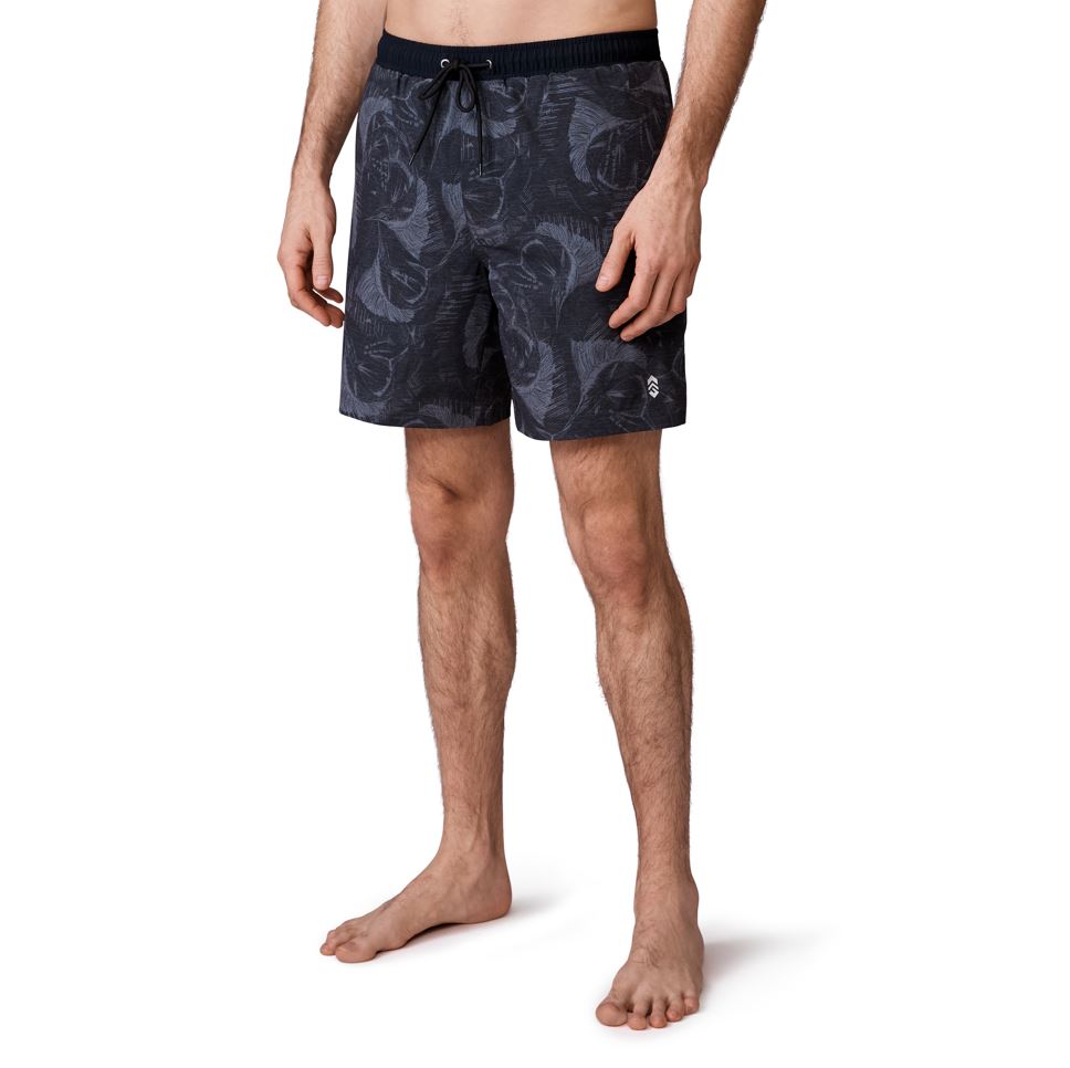 Free Country Mens Stretch Marling Swim Trunks