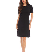 Karen Kane Womens Short Sleeve A-Line Dress