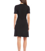 Karen Kane Womens Short Sleeve A-Line Dress