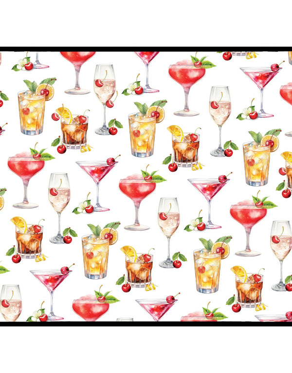 Kay Dee Designs Sour Cherry Cocktails Drying Mat