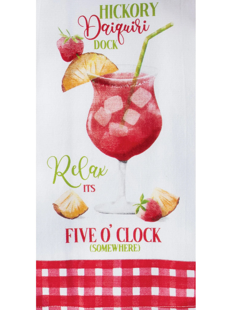 Kay Dee Designs Summer Sippin' Daiquiri Dual Purpose Terry Kitchen Towel