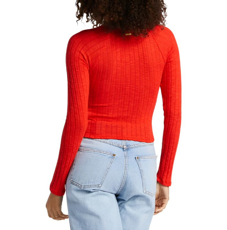 Billabong Womens Just a Flirt Long Sleeve Top