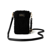 Kedzie Vegan Sherpa Smartphone Crossbody Handbag