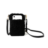 Kedzie Vegan Sherpa Smartphone Crossbody Handbag