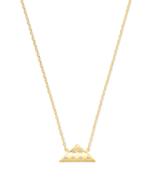 Kendra Scott Fold of Honor Gold Pendant Necklace