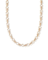 Kendra Scott Rosalie White Cubic Zirconia Gold Tennis Necklace