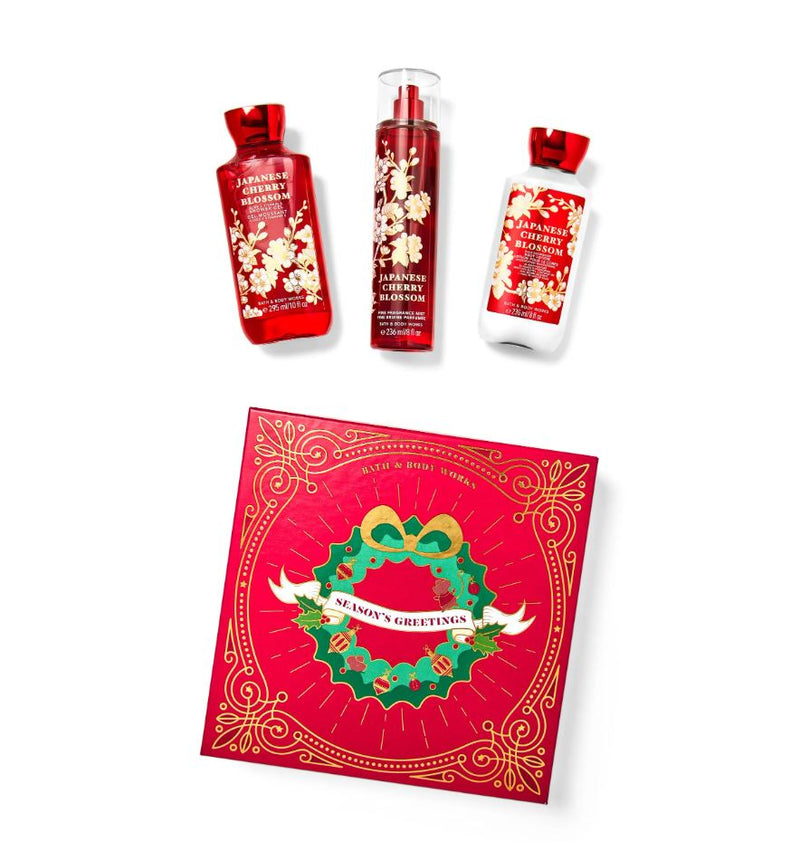 Bath & Body Works Japanese Cherry Blossom Trio Box ShopCGX Bath & Body Works Japanese Cherry Blossom Trio Box ShopCGX