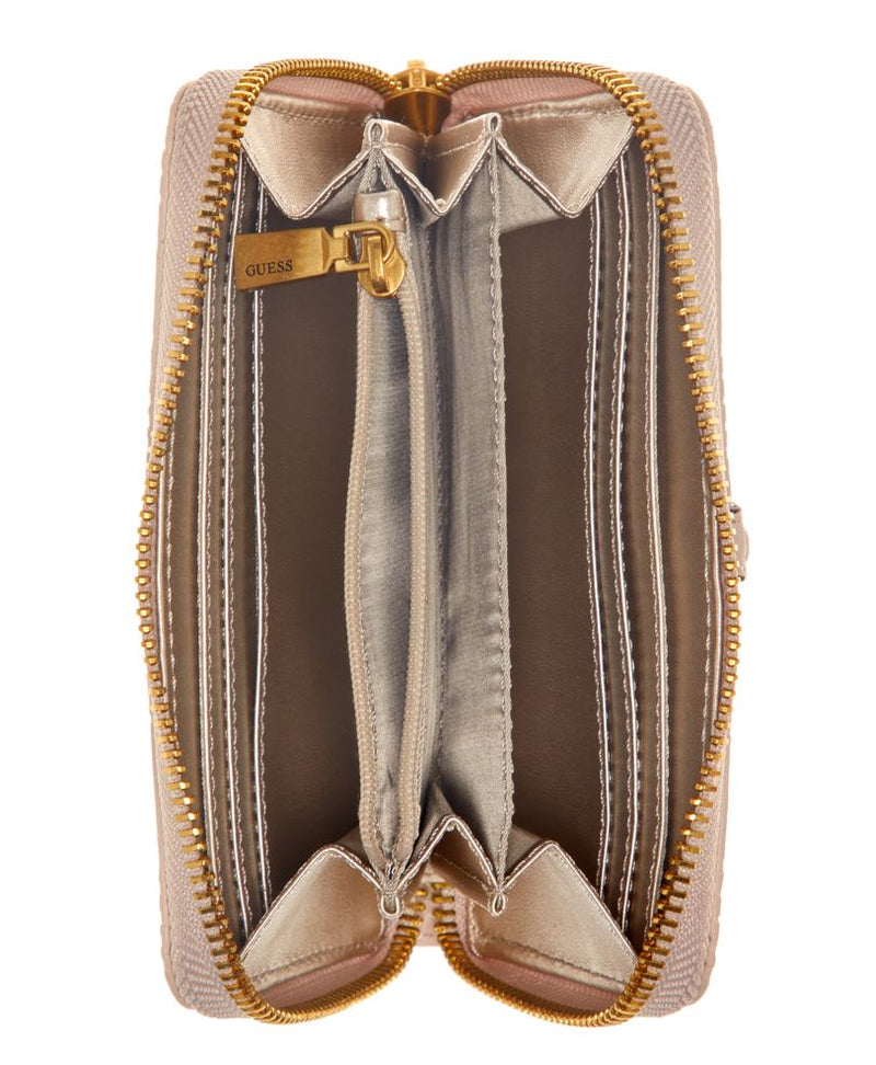 GUESS James Logo Medium Zip Around Wallet